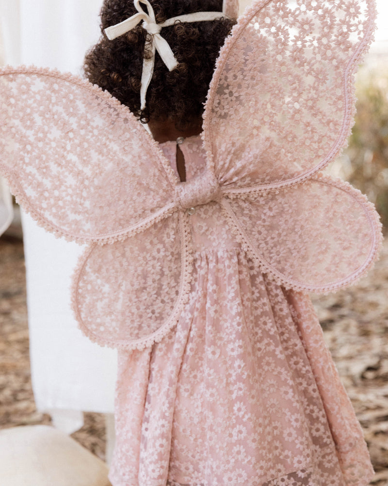 Wings || Rose Embroidered Daisy