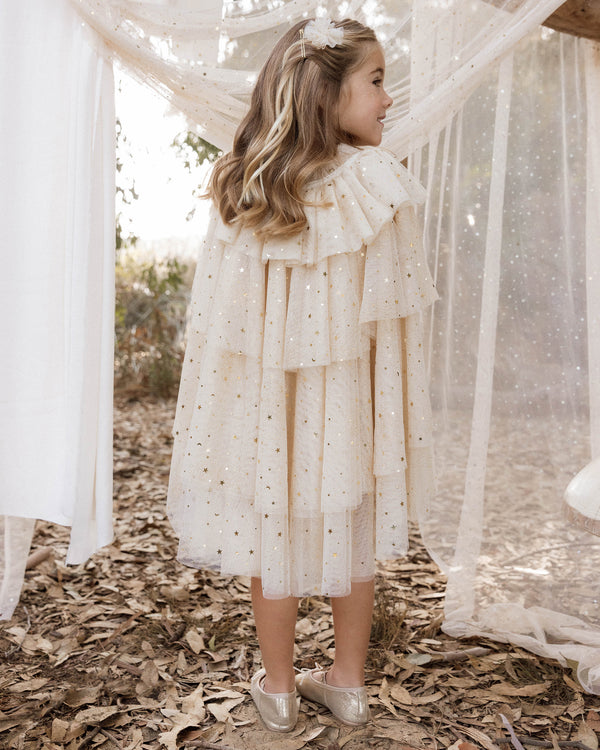 Tulle Cape || Champagne Stars