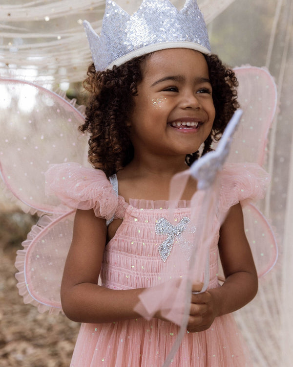 Crown + Wand || Silver Sequin, , Noralee - All The Little Bows