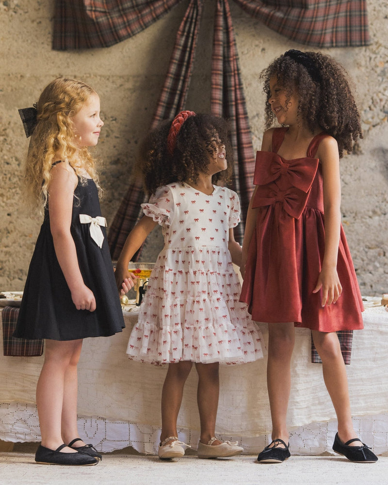 Noralee - Cindy Dress | Ruby - All The Little Bows 12Y Noralee - Cindy Dress | Ruby - All The Little Bows 12Y