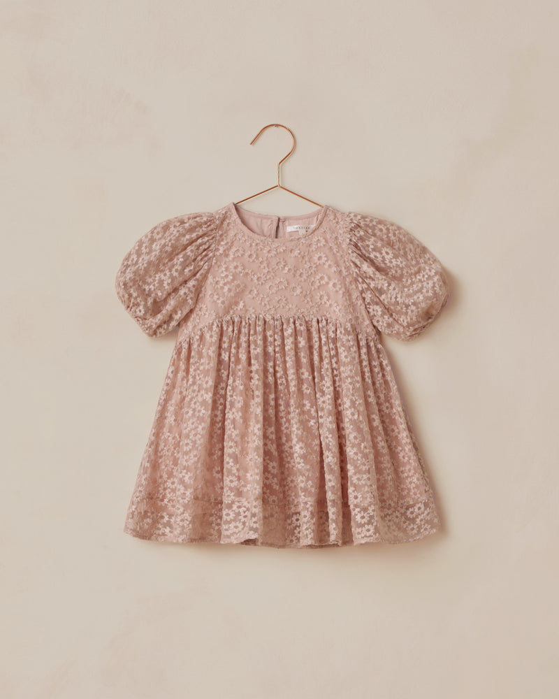 Luna Dress || Rose Embroidered Daisy