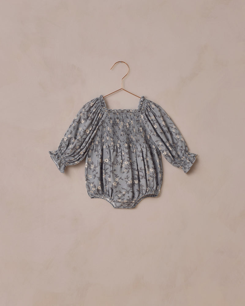 Autumn Romper || French Blue Floral