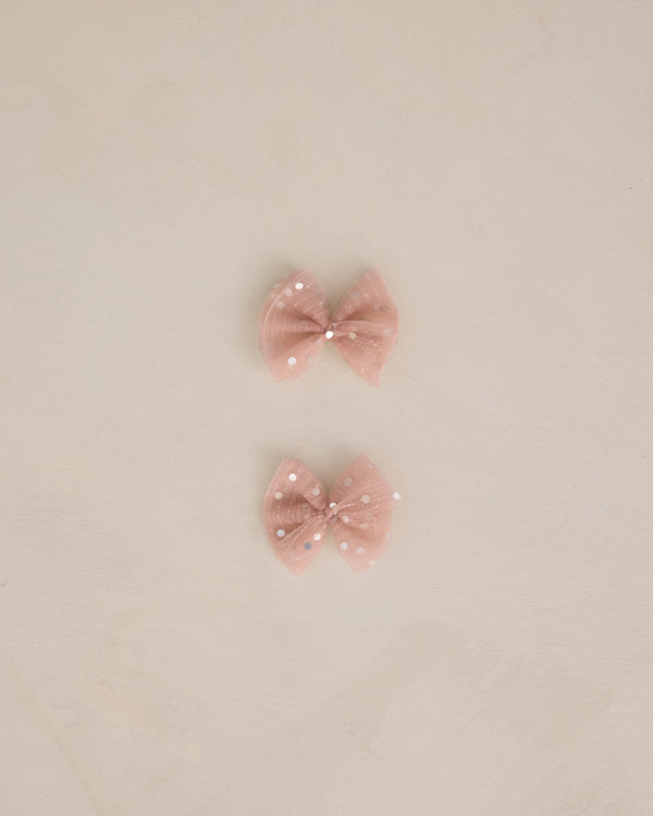 Flutter Tulle Clips || Rose