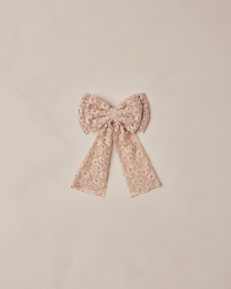 Alice Bow || Rose Embroidered Daisy