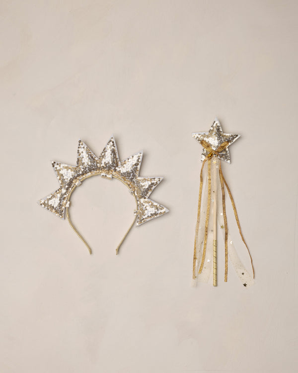 Sun Crown + Wand || Gold