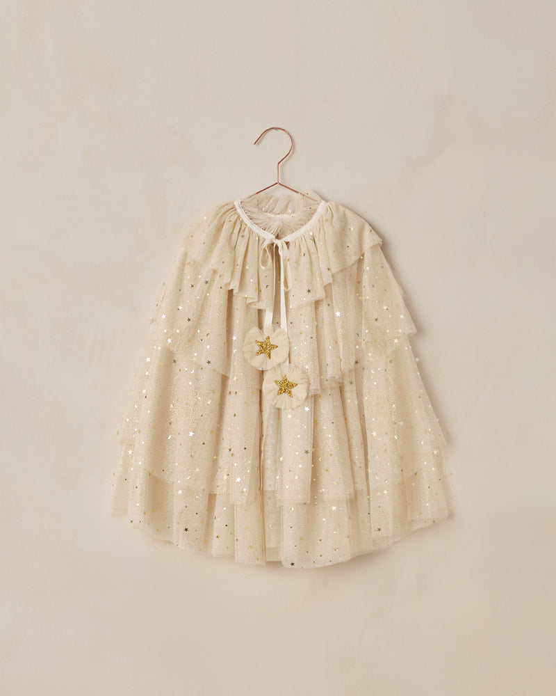 Tulle Cape || Champagne Stars