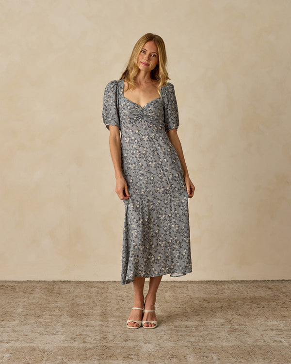 Women's Violet Dress || French Blue Floral