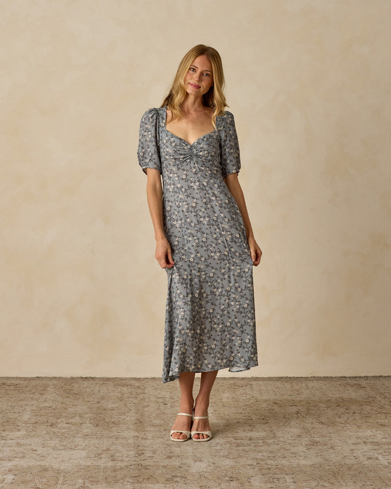 Women's Violet Dress || French Blue Floral