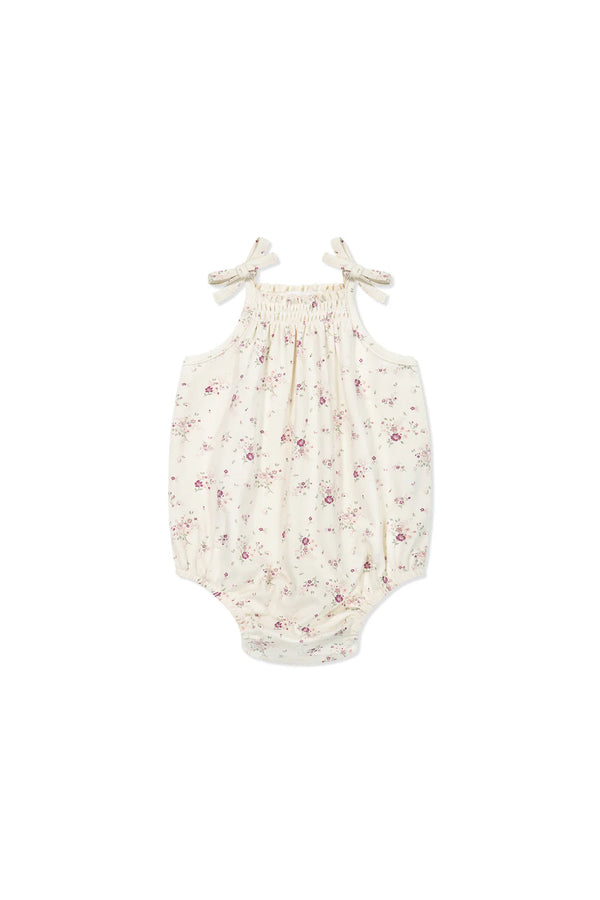 Organic Cotton Cassie Playsuit - Sweet William Floral