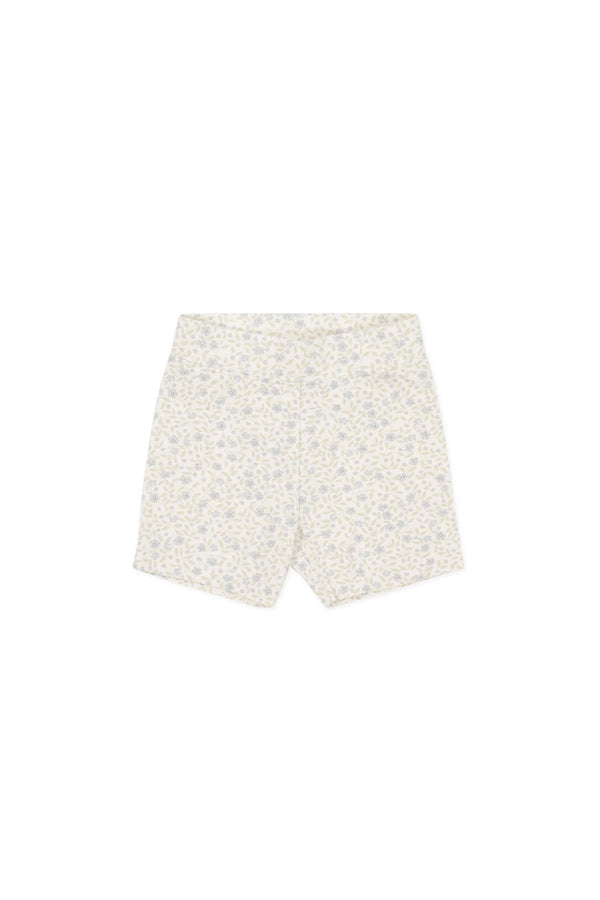 Organic Cotton Everyday Bike Short - Elodie Whisper White