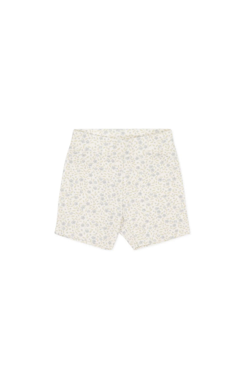 Organic Cotton Everyday Bike Short - Elodie Whisper White