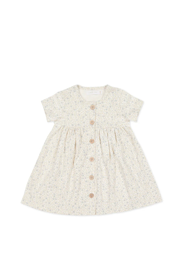 Organic Cotton Lola Dress - Elodie Whisper White