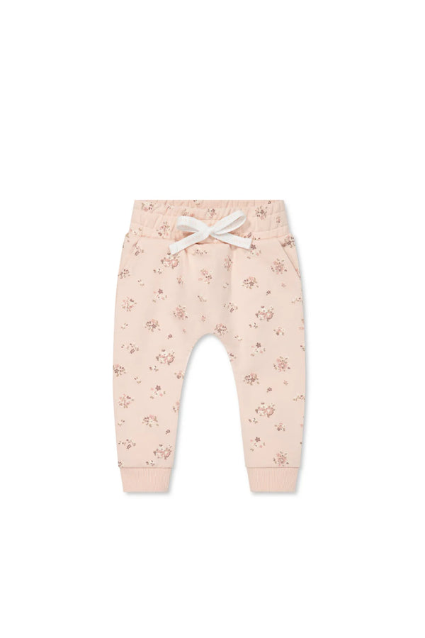 Organic Cotton Morgan Track Pant - Petite Fleur Soft Peony