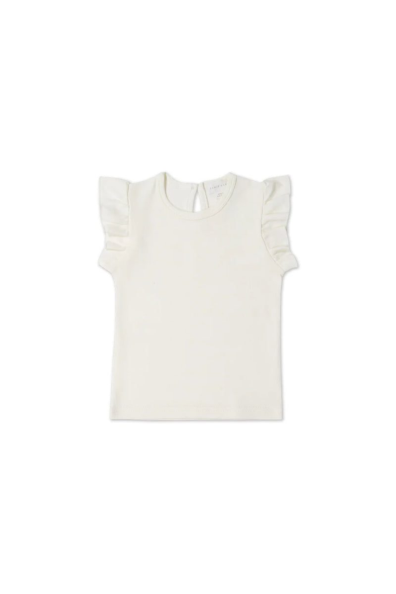 Pima Cotton Lila Top - Parchment