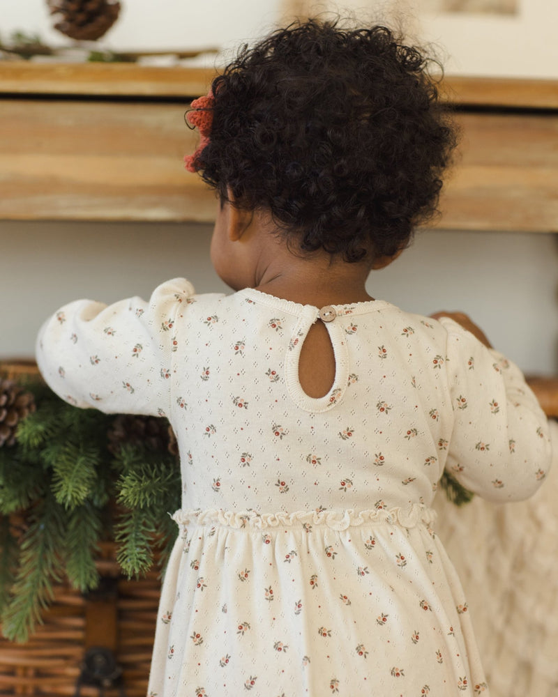 Alda Dress || Holly Berry, Baby / Toddler / Girls Dress, Quincy Mae - All The Little Bows