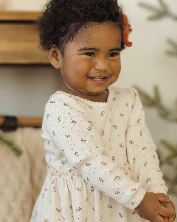 Alda Dress || Holly Berry, Baby / Toddler / Girls Dress, Quincy Mae - All The Little Bows
