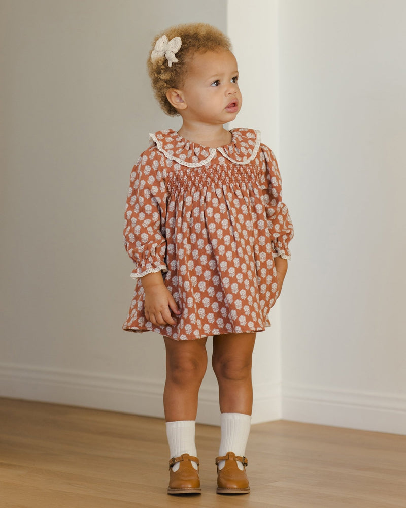 Callie Dress || Holiday Fleur, Girls Dress, Quincy Mae - All The Little Bows