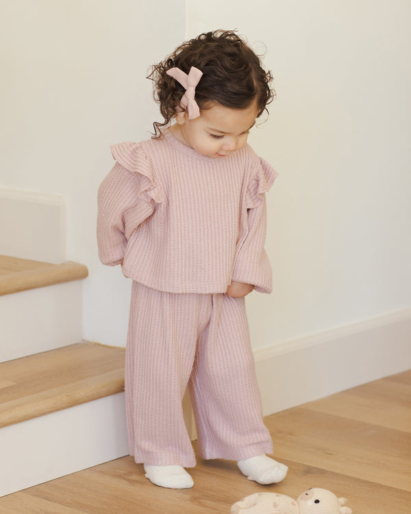Ruffle Cozy Set || Rose