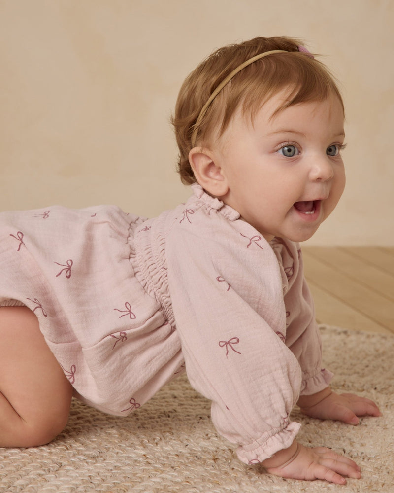 Eden Romper || Bows, Baby/Toddler Girls Clothing, Quincy Mae - All The Little Bows