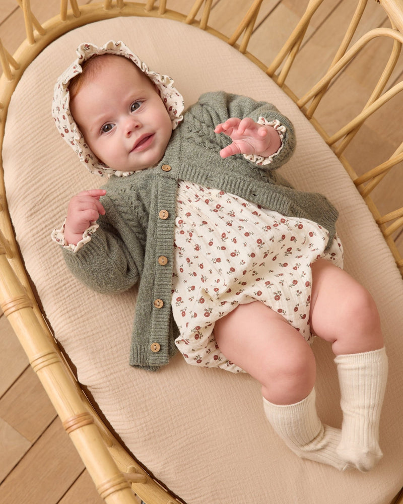 Holly Cardigan || Forest, , Quincy Mae - All The Little Bows