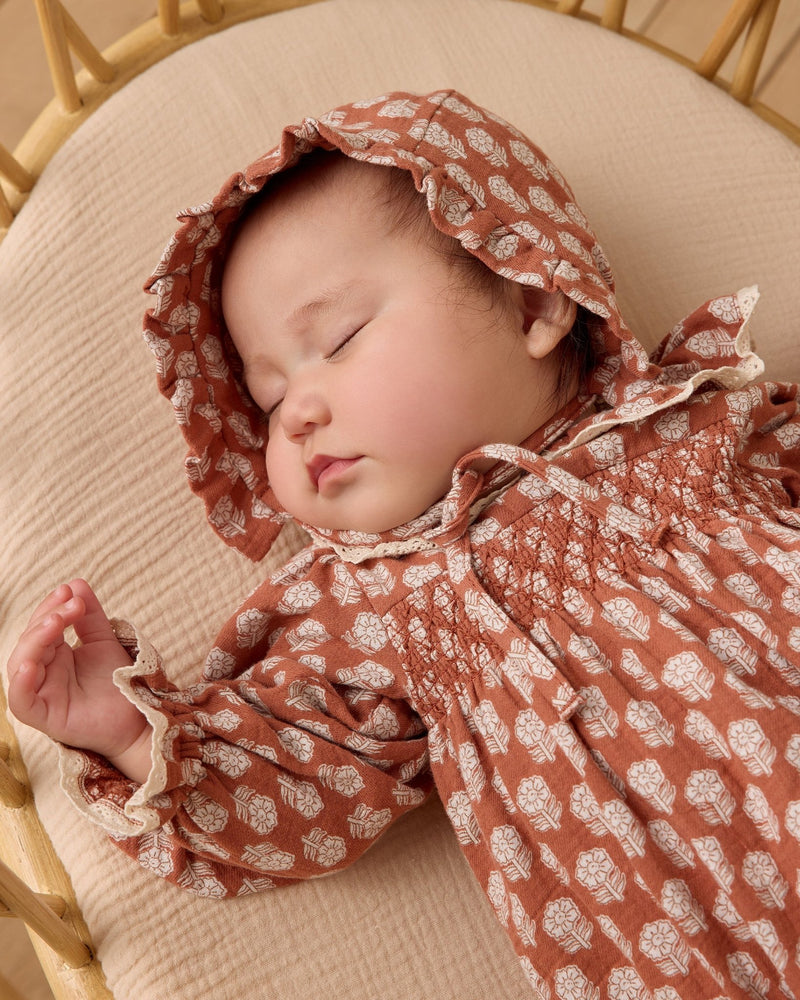 Callie Romper || Holiday Fleur, Baby Girls Romper, Quincy Mae - All The Little Bows