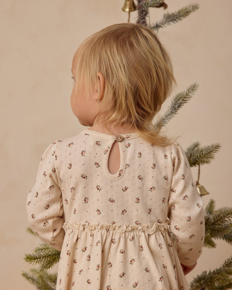 Alda Dress || Holly Berry, Baby / Toddler / Girls Dress, Quincy Mae - All The Little Bows