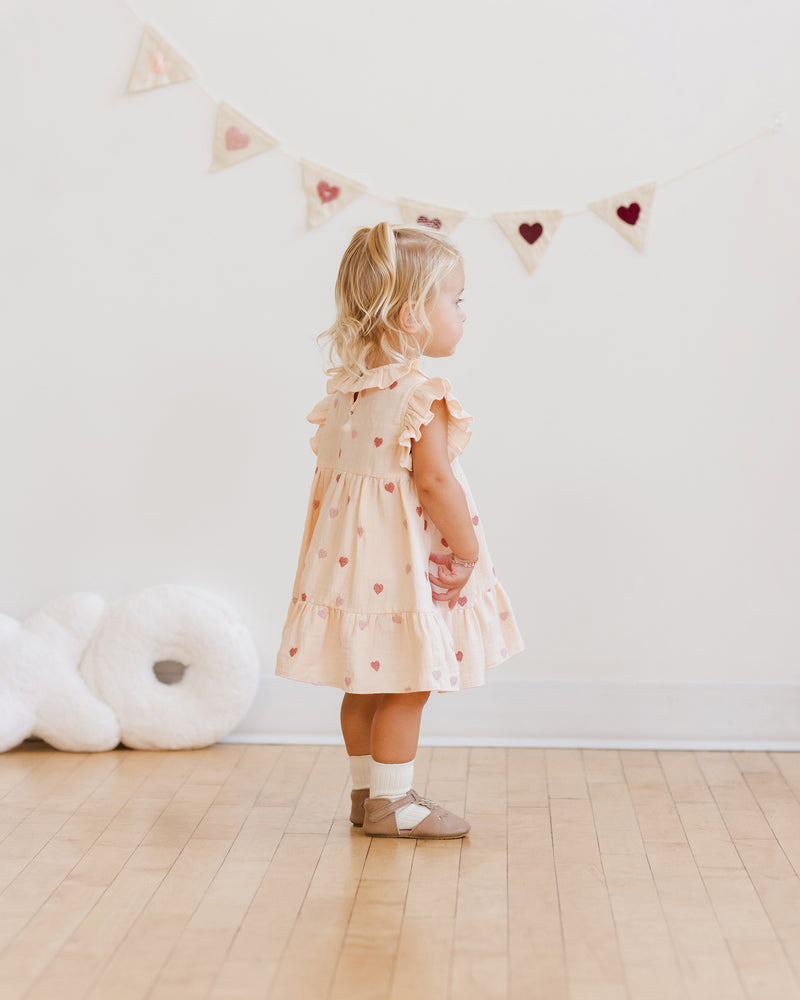 Charlotte Dress || Heart Embroidery