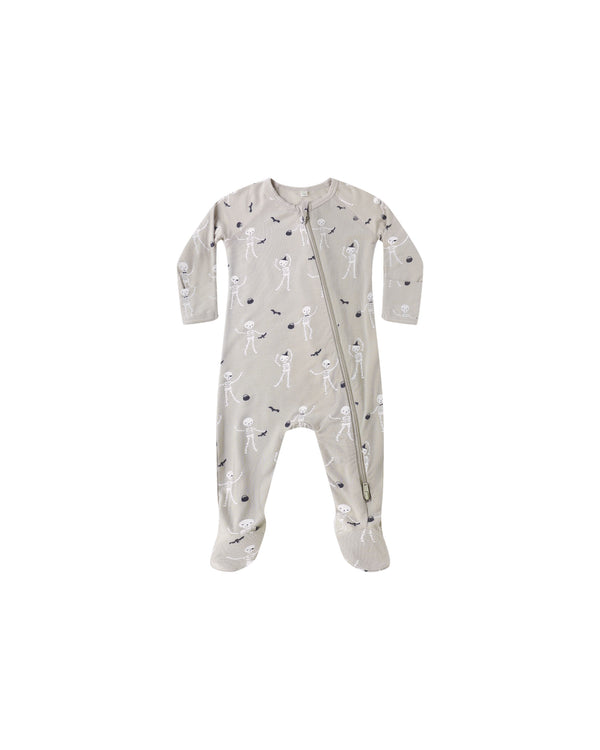 Bamboo Zip Footie || Skeletons