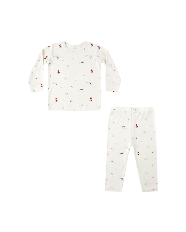 Bamboo Pajama Set || Winter Wonderland, Kids Pajamas, Quincy Mae - All The Little Bows