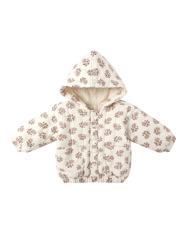 Hooded Woven Jacket || Daylily