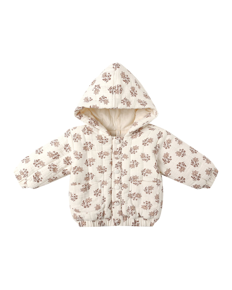 Hooded Woven Jacket || Daylily