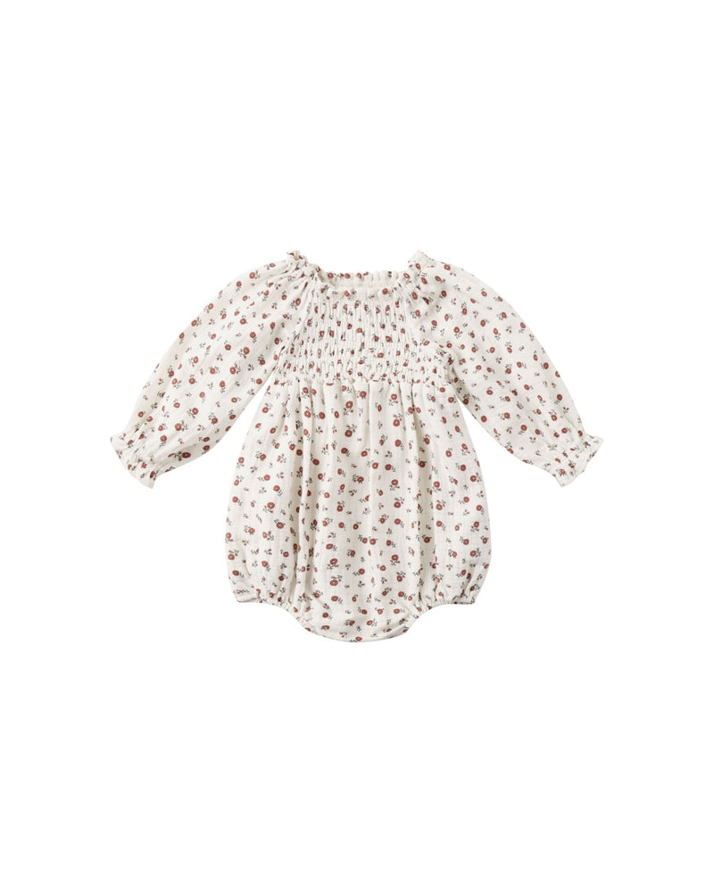 Eden Romper || Winter Ditsy, Girls Romper, Quincy Mae - All The Little Bows