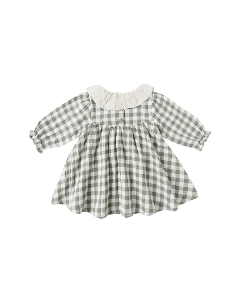 Callie Dress || Forest Check, Girls Dress, Quincy Mae - All The Little Bows