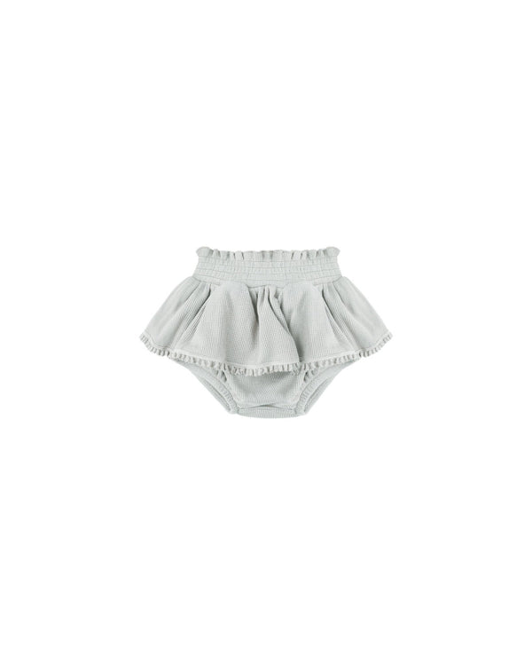 Skirted Bloomer || Ice Blue, Baby/Toddler Girls Clothing, Quincy Mae - All The Little Bows