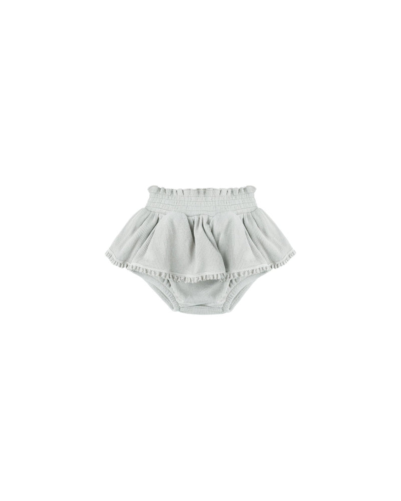 Skirted Bloomer || Ice Blue, Baby/Toddler Girls Clothing, Quincy Mae - All The Little Bows