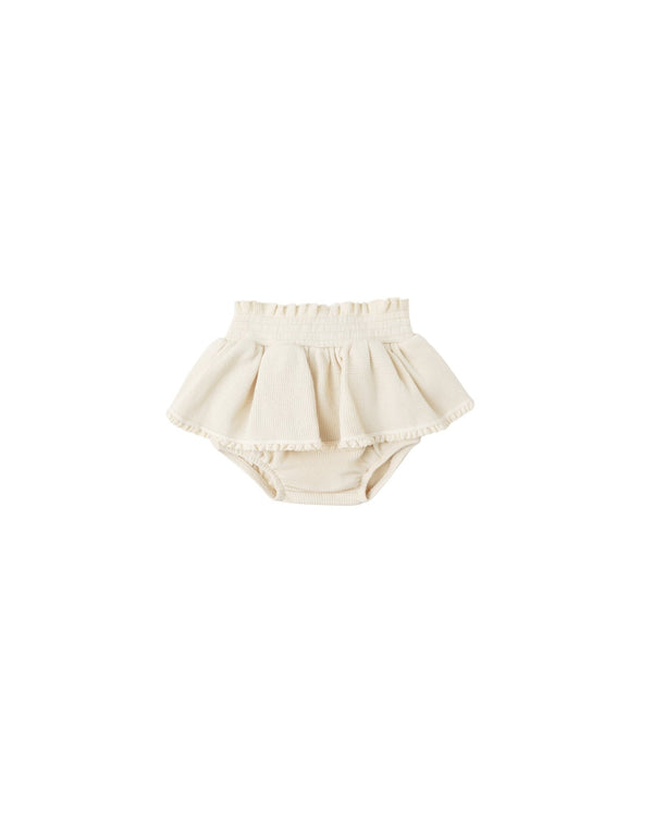 Skirted Bloomer || Natural, Baby/Toddler Girls Clothing, Quincy Mae - All The Little Bows