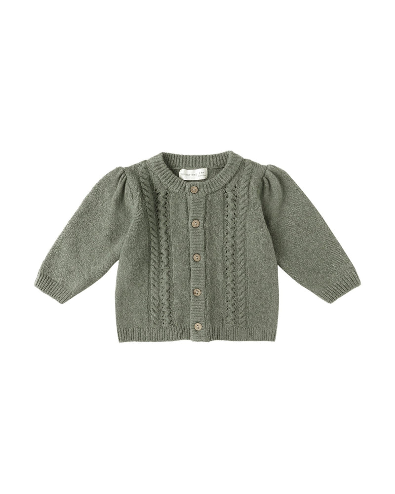 Holly Cardigan || Forest, , Quincy Mae - All The Little Bows