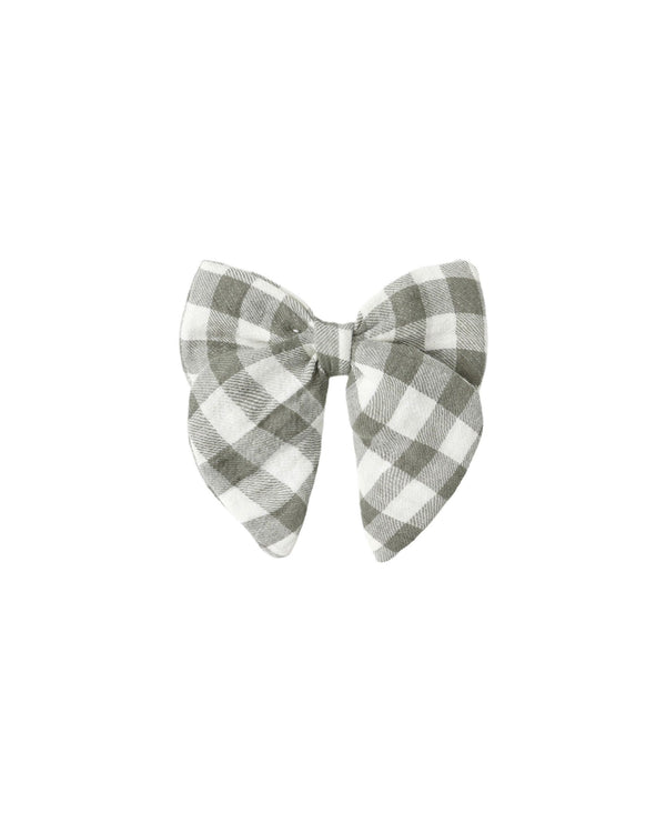 Bow || Forest Check, Girls Hair Bow, Quincy Mae - All The Little Bows