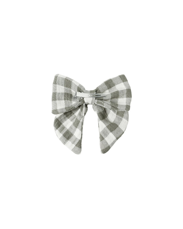 Bow || Forest Check, Girls Hair Bow, Quincy Mae - All The Little Bows