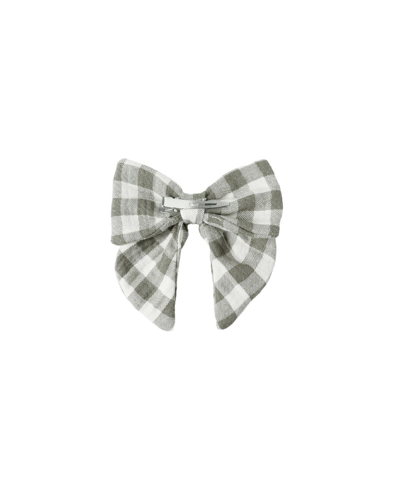 Bow || Forest Check, Girls Hair Bow, Quincy Mae - All The Little Bows