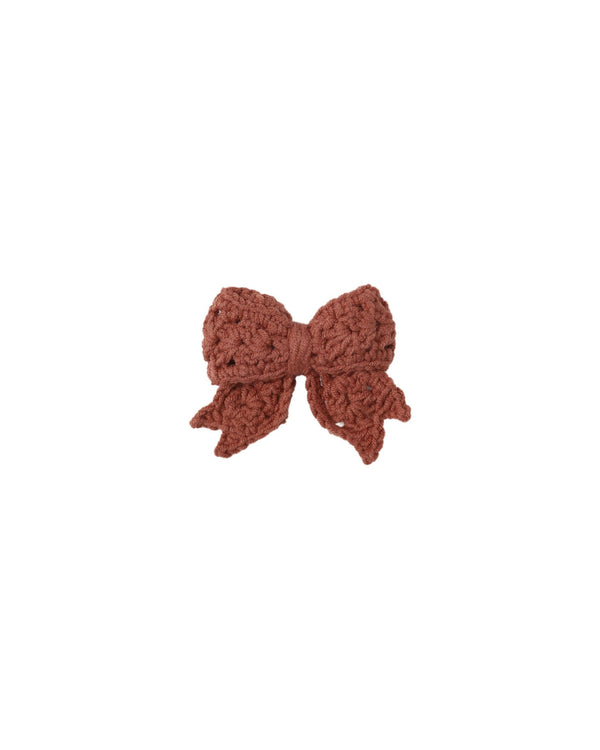 Crochet Bow || Cranberry, Girls Crochet Hair Bow, Quincy Mae - All The Little Bows