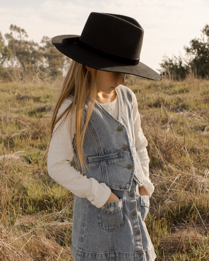 Denim Vest || Light Washed Denim