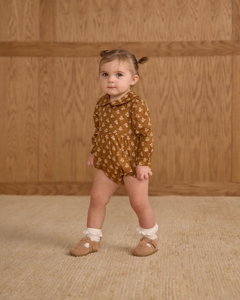 Cora Romper || Golden Fleur, , Rylee + Cru - All The Little Bows