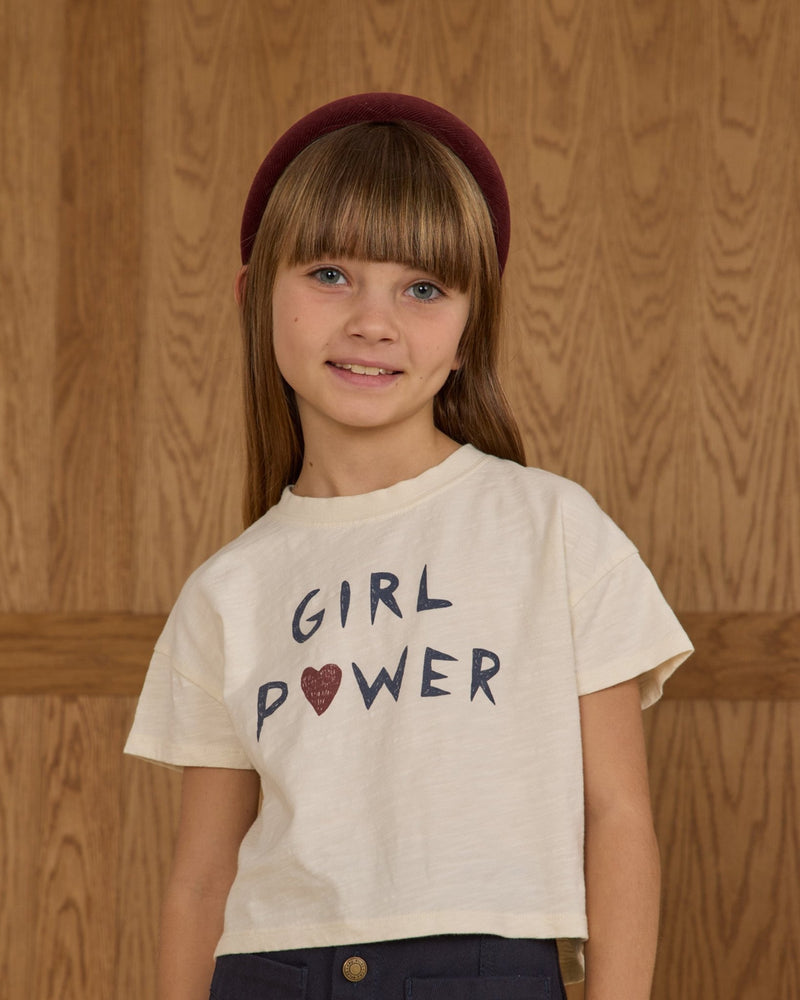 Boxy Tee || Girl Power, , Rylee + Cru - All The Little Bows
