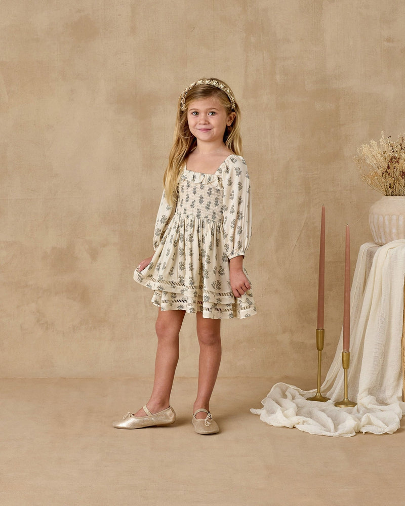 Elodie Dress || French Bouquet, Baby/Toddler Girls Clothing, Noralee - All The Little Bows