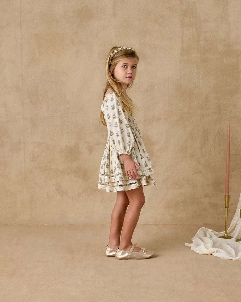 Elodie Dress || French Bouquet, Baby/Toddler Girls Clothing, Noralee - All The Little Bows