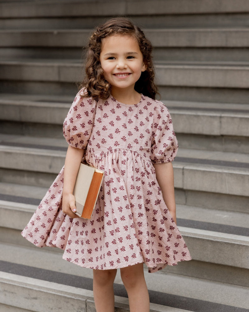 Rose Dress || Blush Fleur, , Rylee + Cru - All The Little Bows