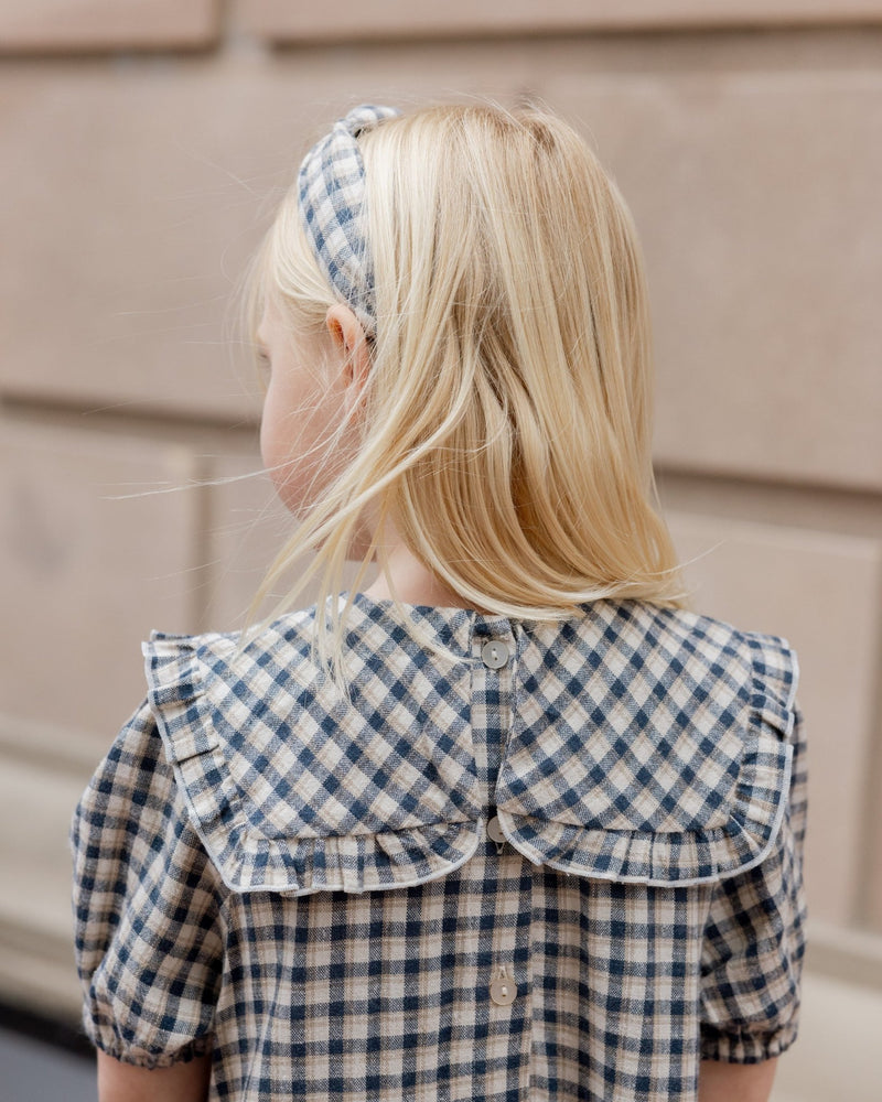 Camille Dress || Navy Check, , Rylee + Cru - All The Little Bows
