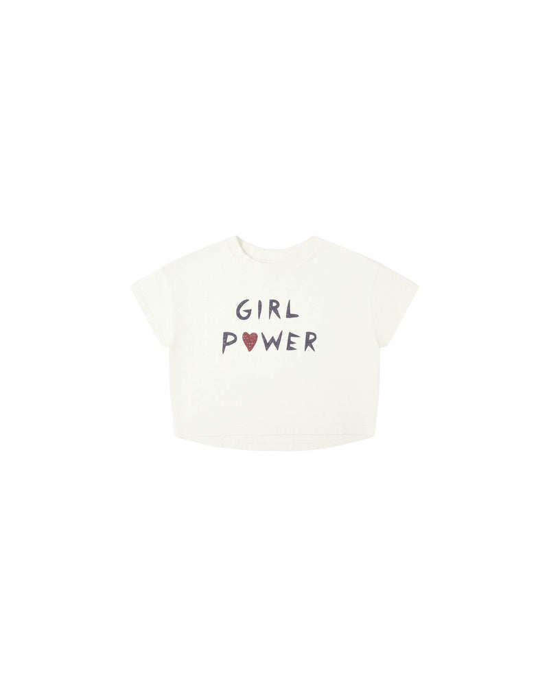 Boxy Tee || Girl Power, , Rylee + Cru - All The Little Bows