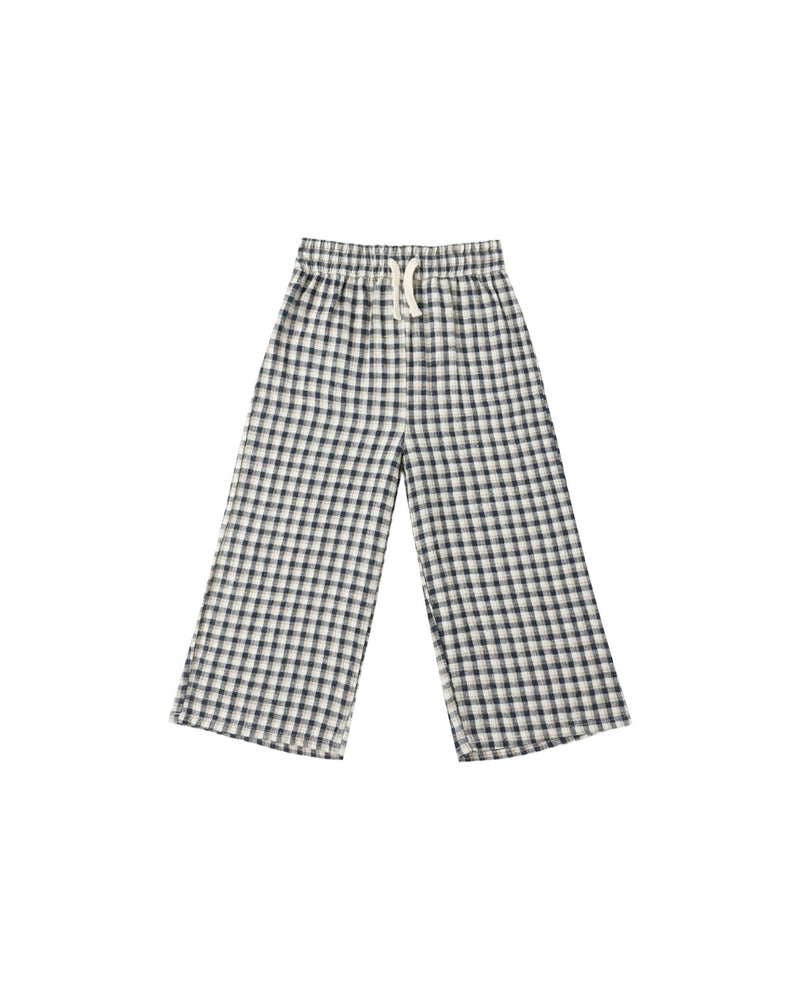 Wide Leg Pant || Navy Check, , Rylee + Cru - All The Little Bows